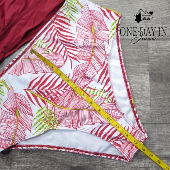 CharmLeaks High Waist High Neck Bikini Swimsuit Size XL - Picture 3 of 4